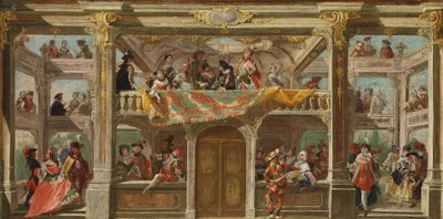 ボヘミアの仮面舞踏会、1748年頃 作： Austrian School