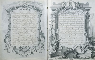 1770年4月23日、フランスのドーフィンルイとオーストリアの大公、マリーアントワネットの結婚契約に関するオーストリアの承認 作： Austrian School