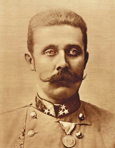 大公フランツ・フェルディナンドc.1893の肖像 作： Austrian School