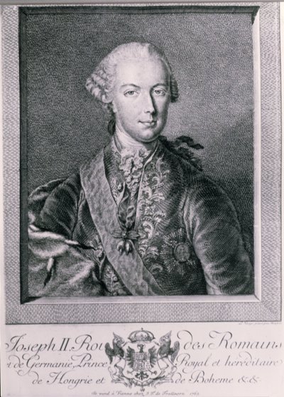 ジョセフ2世の肖像（1741-90）ドイツ王と神聖ローマ皇帝、1763年 作： Austrian School