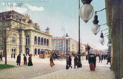 1908年にウィーンのケルントナーリングと王立歌劇場 作： Austrian School