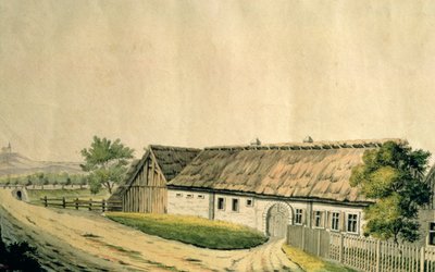 ニーダーエスターライヒ州ローラウのフランツジョセフハイドン（1732-1809）の生誕地 作： Austrian School