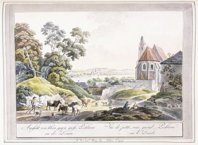 ドナウ川沿いのリトルアンドグレートペクラーンの眺め、1779〜1792年 作： Austrian School