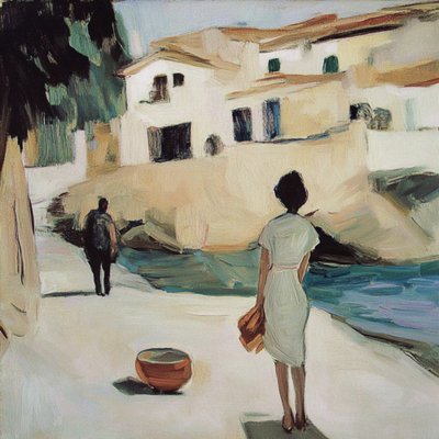地中海沿岸の散策 作： Avanesova Elena