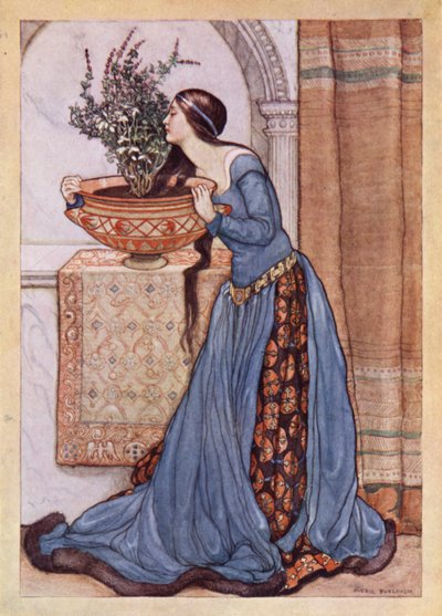 ジョン・キーツ: Isabella, Or, The Pot Of Basil (color litho) 作： Averil Mary Burleigh
