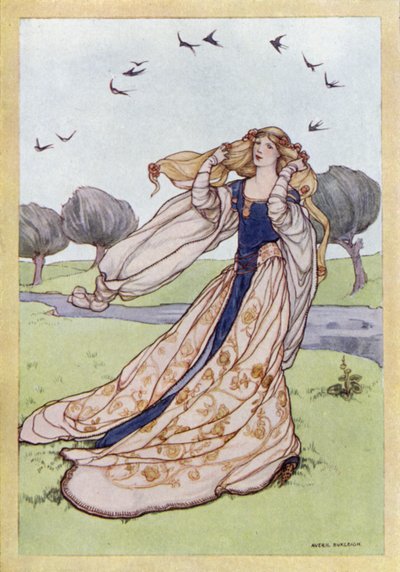 ジョン・キーツ：慈悲のない美しい女性（カラーリソ） 作： Averil Mary Burleigh