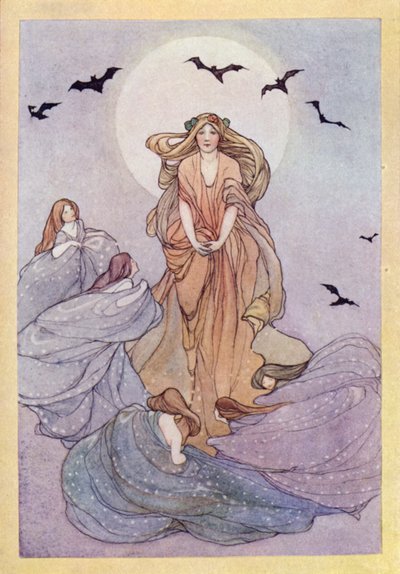 ジョン・キーツ：ナイチンゲールへの頌歌（カラーリソ） 作： Averil Mary Burleigh