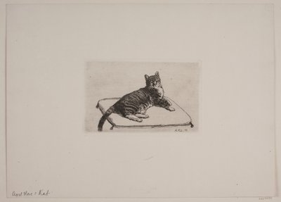 デンマーク語: Recumbent cat 作： アクセル・ホウ