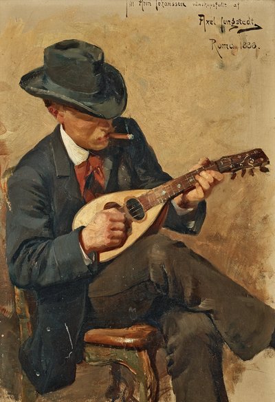 建築家アロン・ヨハンソンの肖像 作： Axel Jungstedt