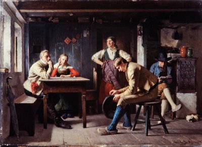 提案（ライバル）、1880年頃（キャンバスに油彩） 作： Axel Kulle
