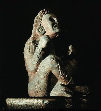 Xochipilli（207566も参照）、後期後古典期（1300-1521）（石材） 作： Aztec Aztec