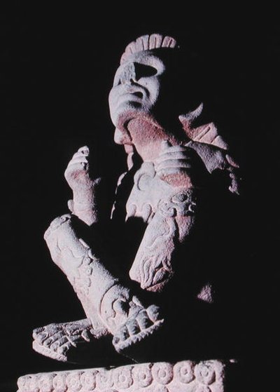 Xochipilli（217529も参照）、後期後古典期（1300-1521）（石材） 作： Aztec Aztec