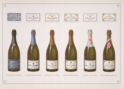 シャンパンとスパークリングワインの種類、ラフランスヴィニコル、パブから。 Moet＆Chandon、Epernay 作： B. Arnaud