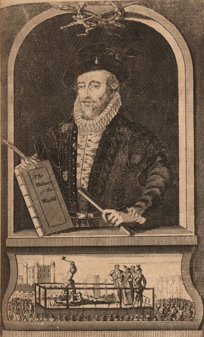 ウォルター・ローリー卿の肖像、1750〜1760年代。 作： B. Cole