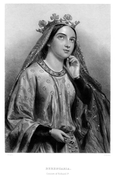 ナバラのベレンガリアc1164-1230、リチャード1世の女王の配偶者、19世紀。 作： B. Eyles