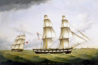 サンダーランドのニジェール、ウィリアムスーター司令官、1852年 作： B. H. Hansen