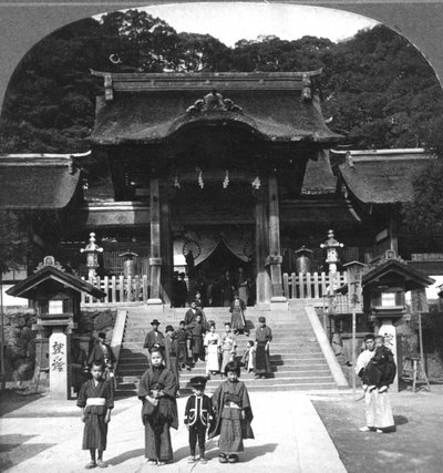 オスア寺院、長崎、日本、1901。 作： B. L. Singley