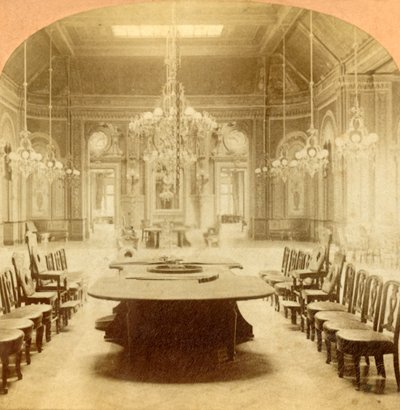 モンテカルロのギャンブルハウスのメインホール、1897年。 作： B. W. Kilburn