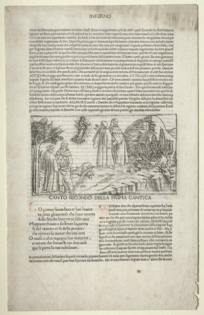 ベアトリスのビジョンを持つダンテとヴァージルc。 1481-1485。 作： Baccio Baldini