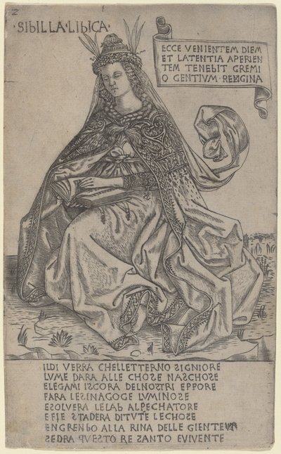 リビアのシビル、c。 14701480。 作： Baccio Baldini