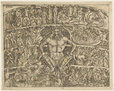 ピサのカンポ・サント・フレスコ画からのダンテによる地獄 作： Baccio Baldini