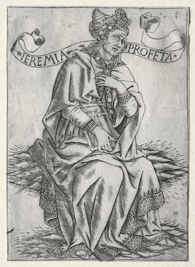 預言者：エレミヤ、c。 1470-75。 作： Baccio Baldini