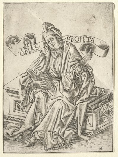 預言者：オバディア、c。 1470-1475。 作： Baccio Baldini