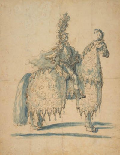 祭りの衣装を着た騎手 作： Baccio del Bianco
