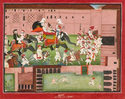 M. バルワント シンとボースウィック大佐、1825 年。 作： Baijnath
