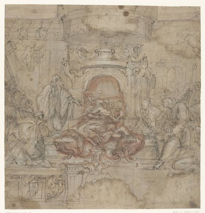 風景画のイースター祭壇のデザイン 作： Baldassare Franceschini