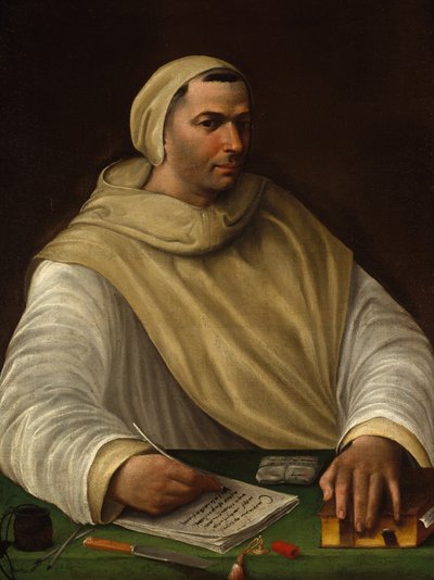 1515年頃のオリベタン僧の肖像 作： Baldassarre Peruzzi