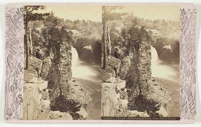 Ausable Chasm - バーミンガム フォールズ、ブロック ポイントから 作： Baldwin Photo