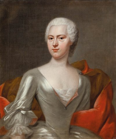 マルガレッタ・ソフィア・フォン・ヘンニッケ伯爵夫人の肖像、ニー・フォン・シェーンベルク、1731年頃。 作： Balthasar Denner