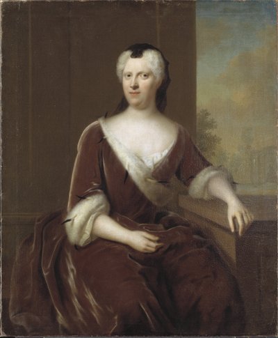 Princesse Albertine Frederique de Bade Durlach - Margravine Albertina Frederica of Baden-Durlach (1682-1755)の肖像、Denner, Balthasar (1685-1749)によるものです。油彩・キャンバスサイズ：124x102cmストックホルム国立博物館 作： Balthasar Denner