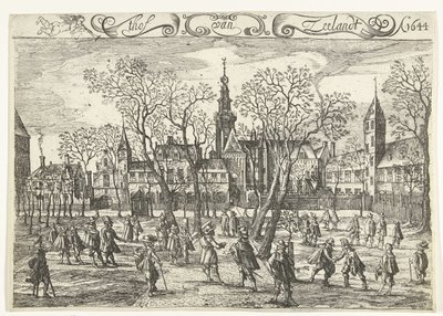 ミデルブルフのゼーラント裁判所、1644年 thof van Zeelandt Ao. 1644 (オブジェクトのタイトル) 作： Balthasar Florisz. van Berckenrode
