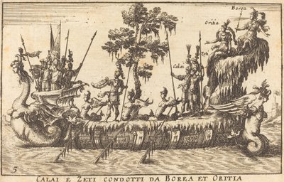 カライはボレアとオリティアがゼティから連れてきた 作： Balthasar Moncornet after Remigio Cantagallina