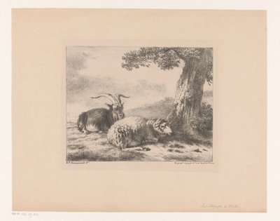ヤギとヒツジ 作： Balthasar Paul Ommeganck