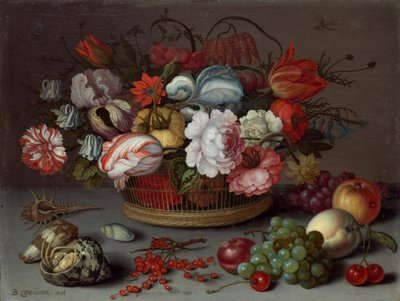 花のバスケット 作： Balthasar van der Ast