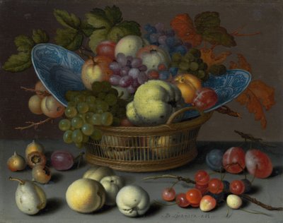 果物のバスケット、c。 1622年。 作： Balthasar van der Ast
