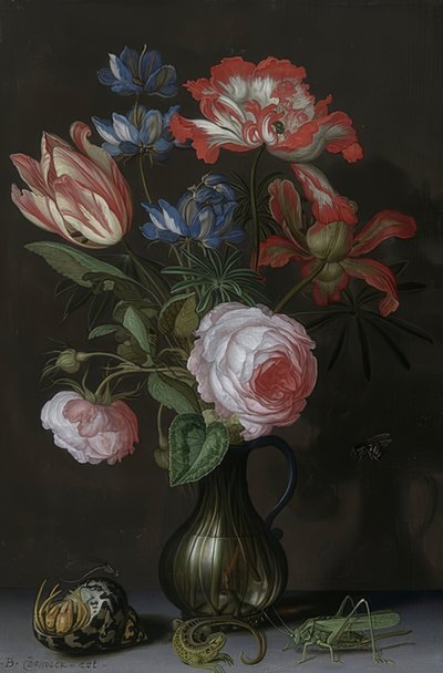花の静物。 1630年頃 作： Balthasar van der Ast