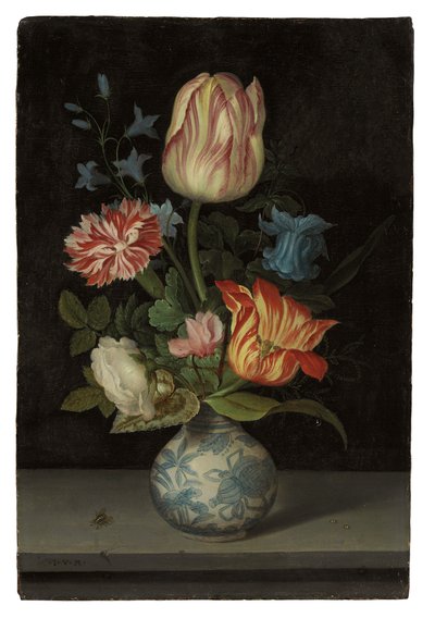 万里花瓶のフラワーピース 作： Balthasar van der Ast