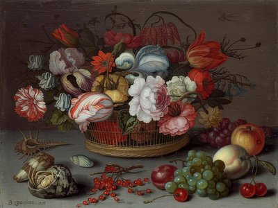 花のバスケット。 1622年頃 作： Balthasar van der Ast