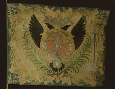 ライプガードプレオブラジェンスキー連隊の旗、1742年 作： Banners and Standards Flags
