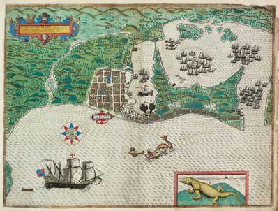 カルタヘナ 地図 作： Baptista Boazio