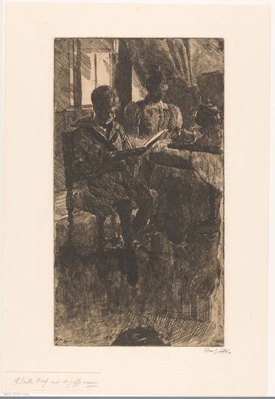 F. Leith Ross with the Miss (オブジェクトの元のタイトル) 作： Barbara Elisabeth van Houten (signed by artist)