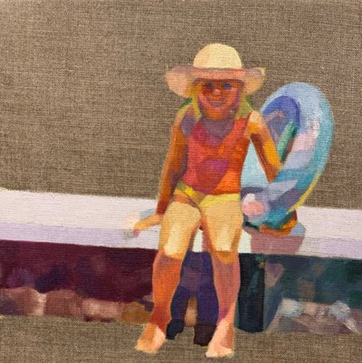 日が暮れる前に、2021年 作： Barbara Hoogeweegen