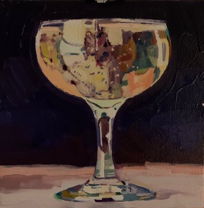 シャンパンを飲んでもキックしない、2019年 作： Barbara Hoogeweegen