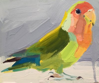 ラブバード、2017年 作： Barbara Hoogeweegen