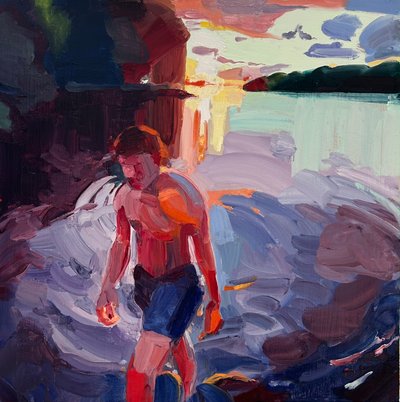 無駄な日はない、2023年（キャンバスに油彩） 作： Barbara Hoogeweegen