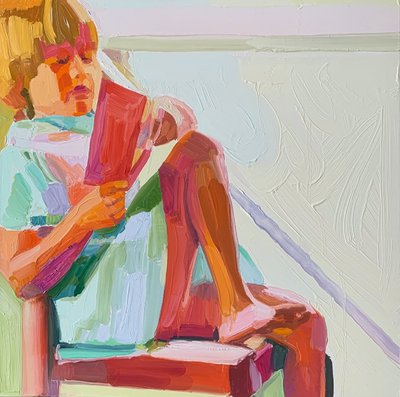 無題7、2021年（キャンバスに油彩） 作： Barbara Hoogeweegen